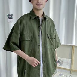 StyleCast Men Spread Collar Solid Casual Shirt-picture-43