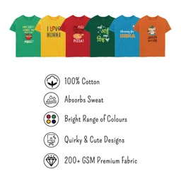 Zeezeezoo 100% Cotton Knit Family Theme Half Sleeves I Have A Hero I Call Him Dada Text Printed Tee - White image 5