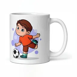 Mr UVD Red & White Graphic Printed Ceramic Glossy Mug 350ml-picture-25