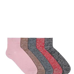 Supersox Women Pack of 5 Assorted Patterned Ankle-Length Socks image 2