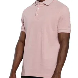Tommy Hilfiger Pink Regular Fit Polo T-Shirt image 3