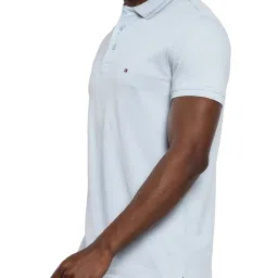 Tommy Hilfiger Light Blue Slim Fit Polo T-Shirt image 3