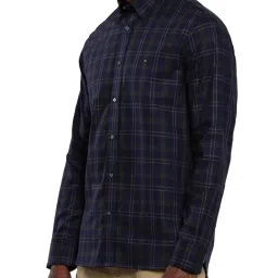 Tommy Hilfiger Navy Regular Fit Checks Shirt image 3