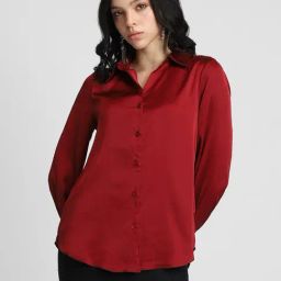 Forever 21 Red Rayon Regular Fit Shirt-picture-47