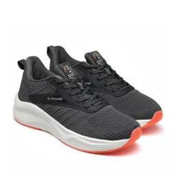 Asian Men's Charcoal Grey Running Shoes image 3