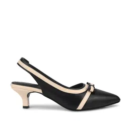 Clog London Women's Black Sling Back Sandals image 3