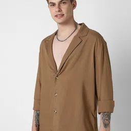 VASTRADO Men Classic Opaque Casual Shirt image 4