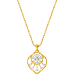 Kisna Diamond & Gold Jewellery 18k Laurel Pendant-picture-24