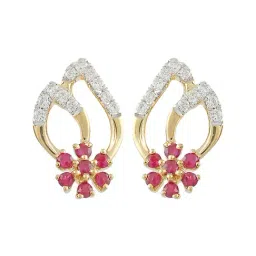 Waman Hari Pethe Jewellers 18k Gold & Diamond Earrings-picture-37
