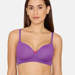 Zivame Purple Non Wired Padded T-Shirt Bra-picture-21