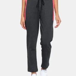 Rosaline by Zivame Grey Mid Rise Trackpants-image-73