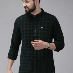 The Bear House Green Checks Shirt-image-33