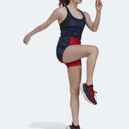 ADIDAS Red Printed Sports Shorts image 3