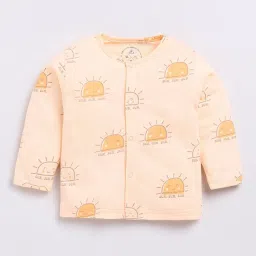 Clt.s Unisex Peach Graphic Print Full Sleeves Shirt With Pyjamas image 3