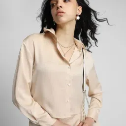 Forever 21 Beige Rayon Regular Fit Shirt-picture-28