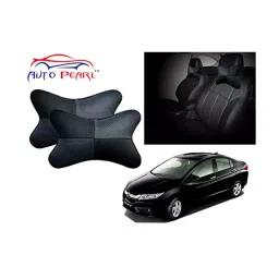 Auto Pearl Black Grey Chess Designer Car Neck Cushion/Neck Pillow for Honda City i-VTEC-picture-20