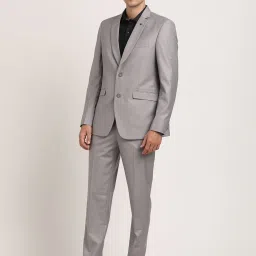 Turtle Grey Tailored Fit Two Piece Suit image 3