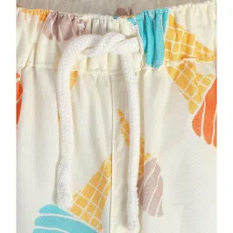 MINIKLUB Boys Cream Printed Shorts image 3