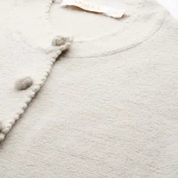 Apsley Beige Regular Fit Embroidered Cardigan image 5