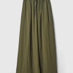 GAP Green Cotton Solid Skirt image 3