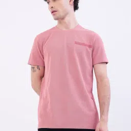 Spykar Tropical Pink Cotton Poly Regular Fit T-Shirt-picture-39