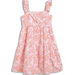 Tommy Hilfiger Kids Pink Printed Regular Fit Dress image 2