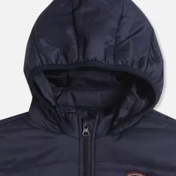 Allen Solly Boys Navy Solid Full Sleeves Jacket image 3