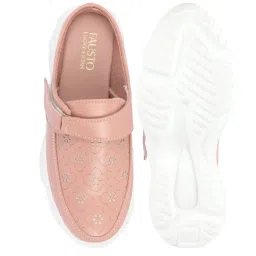 Fausto Women's Peach Mule Shoes image 3