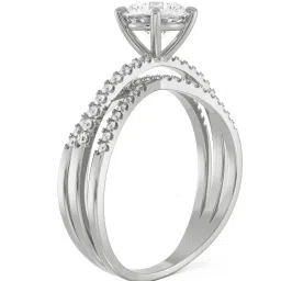 Emori 14k White Gold & Diamond Forever Sparkling Ring image 3