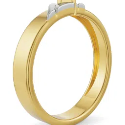EMORI Yellow Gold Jezze Diamond Band image 3