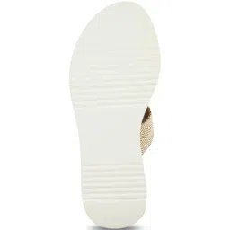 Mochi Women's Beige Casual Wedges image 5