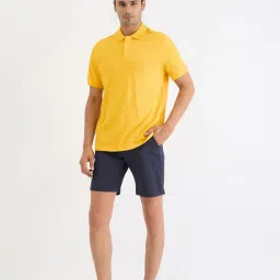 GANT Yellow Regular fit Solid Polo T-Shirt image 3
