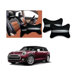 Auto Pearl Black Silver Strip Car Neck Cushion/Neck Pillow Compatible with Mini Clubman-picture-36