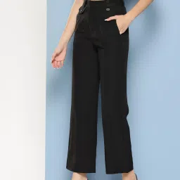 Aarika Black Straight Fit Pants image 3