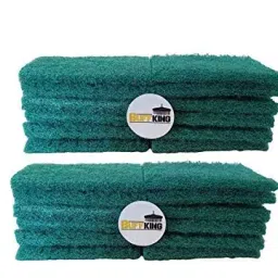 BuffKing Nylon Scrub Pad for Kitchen, Sink, Tiles Green Pack of 24-picture-40