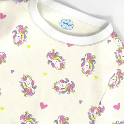 Nauti Nati Girls Multicolor Cotton Printed Regular Fit Dress image 3