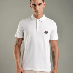 Tommy Hilfiger White Regular Fit Cotton Polo T-Shirt-picture-25