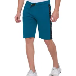 Being Human Teal Blue Printed Shorts image 3