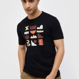 Fame Forever By Lifestyle Black Cotton Regular Fit Printed T-Shirt-picture-36