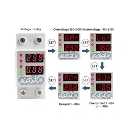 generic Real Instruments Digital Voltage Protection with Auto Re-Connect LED Display White, AVP-63 image 5