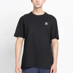 Adidas Originals Black TREFOIL ESS T-Shirt-picture-34