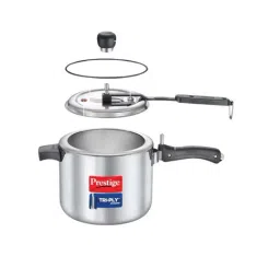 Prestige Svachh Silver Triply Gas & Induction Inner Lid Pressure Cooker (5 L) image 2