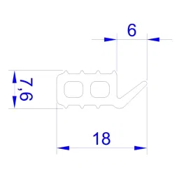 RS PRO Black EPDM Edging Strip, 20m Model No 6191679 (1 Roll of 20 m) image 2
