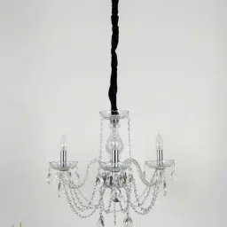 Kapoor Lamp Shades Metal And Crystal Marie 3 Arms Chandelier-picture-19