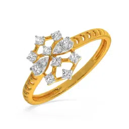 Kisna Diamond & Gold Jewellery Kristina 14k (585) Diamond & Gold Ring For Women-picture-46