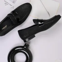 Cobblerz Men's Black Casual Loafers-image-14