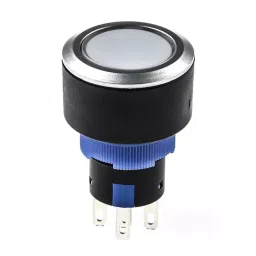 RS PRO Illuminated Push Button Switch Momentary 22.2 mm Cutout SPDT Yellow LED 250 V AC, 1758296 image 5