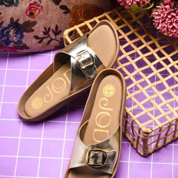 JodyHub Women Open Toe Flats with Buckles-picture-34