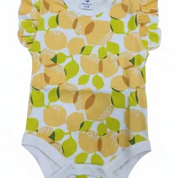 BLUMBUDS Girls Pack Of 3 Printed Pure Cotton Bodysuits image 4
