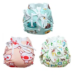 Snugkins 100% Cotton Nappy Small Size (0-5Kg) Pack of 3-picture-15